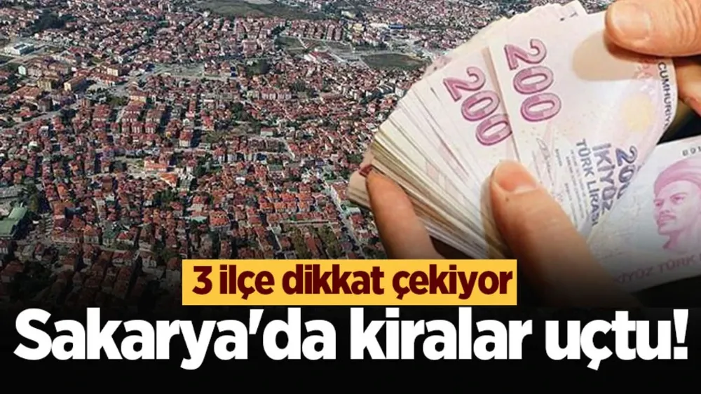 Sakarya da Kiralar uçtu , Üç ilçe dikkat çekiyor