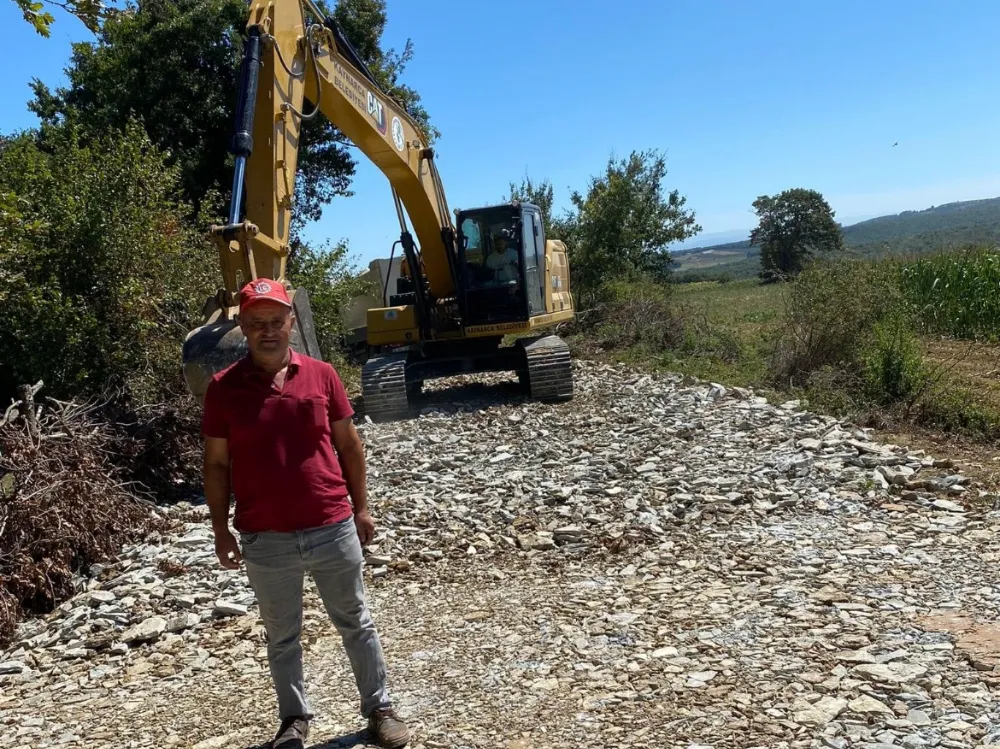 Muhtar Başkan Yazgan’a teşekkür etti