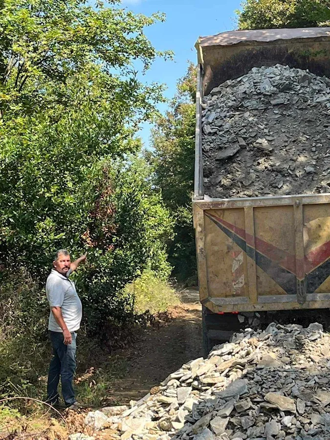 Muhtar Ertürkten  , Başkan Yazgan ve Ekibine Teşekkür geldi