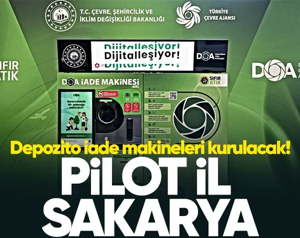 Depozito iade makineleri kurulacak! Sakarya