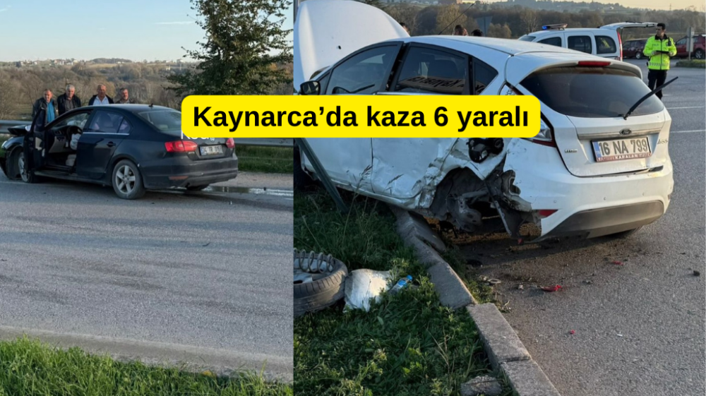 Kaynarcada feci kaza 6 yaralı ve yine o kavşak 