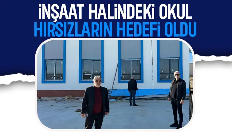 Kızılcaalide Müteahitin Tamamlmadıgı Yarım bıraktığı Okulu Hırsızlar Talan ediyor
