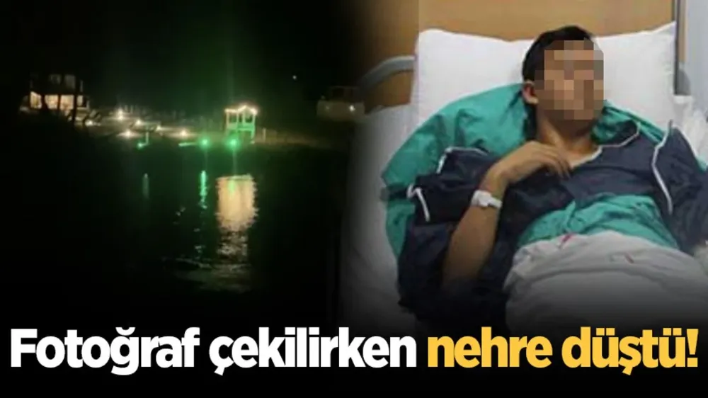 Fotoğraf çekilirken nehre düştü!