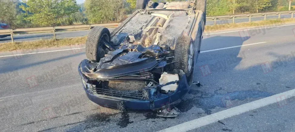 Emniyet kemeri hayat kurtardı,Kaynarca da Trafik Kazası