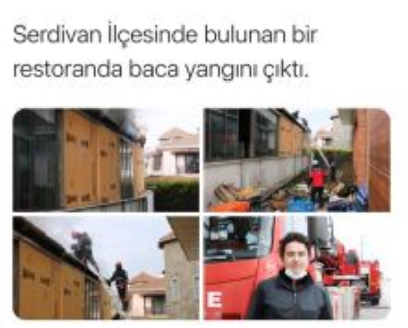 Serdivan`da Bir Restoranda Yangın Çıktı